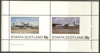 Staffa (br.  Local) 1982 Aviation Airplanes Ii Sheet Of 2 Ns193 photo