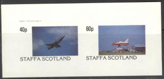Staffa (br.  Local) 1982 Aviation Airplanes Iv Sheet Of 2 Imperf.  Ns196 photo