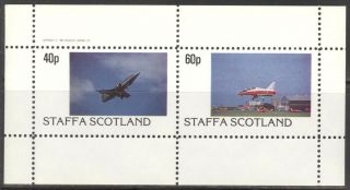 Staffa (br.  Local) 1982 Aviation Airplanes Iv Sheet Of 2 Ns197 photo