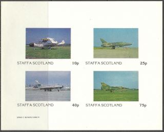 Staffa (br.  Local) 1982 Aviation Airplanes Iii Sheet 4 Imperf.  Ns252 photo