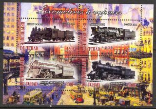 2013 Trains Locomotives I Sheet Of 4 6t 130 photo
