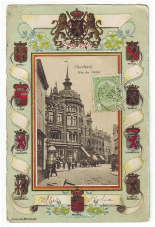 Belgium 1900 - 10 Early Maximum Card Belgian Lion Coat - Of - Arms Mailed Card photo