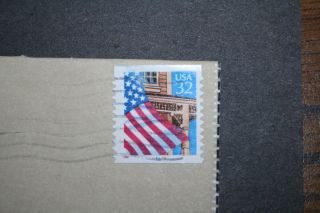 Us Scott 2915a Flag Porch Pnc 66666 11 X 12 Vv/pp Plate Number Coil Full Cover photo