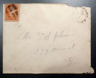 1891 Canada Cover,  Fort Erie,  Ont To Mr U.  S.  Johnson,  379 Main St (buffalo,  Ny) photo
