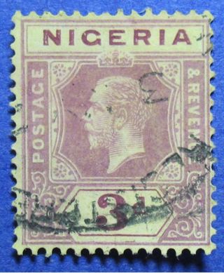 1920 Nigeria 3d Scott 5 S.  G.  5e Cs05942 photo
