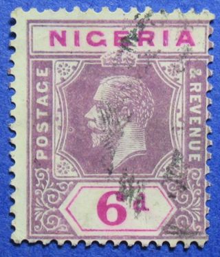 1914 Nigeria 6d Scott 7 S.  G.  7 Cs05946 photo