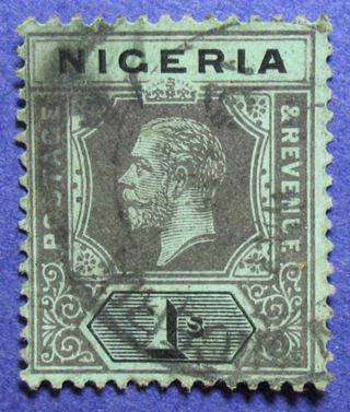 1915 Nigeria 1s Scott 8 S.  G.  8c Cs05948 photo