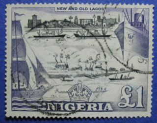 1953 Nigeria 1p Scott 91 S.  G.  80 Cs05987 photo