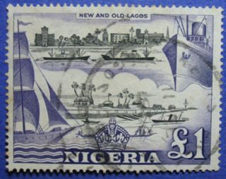 1953 Nigeria 1p Scott 91 S.  G.  80 Cs05988 photo