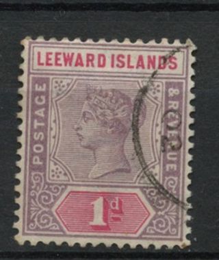 Leeward Islands 1890 Sg 2,  1d Dull Mauve & Rose Qv A61863 photo