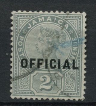 Jamaica 1890 - 1 Sg O5,  2d Grey Qv Official A61859 photo