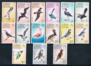 Turks & Caicos 1973 Bird Definitives Sg 381/95 photo