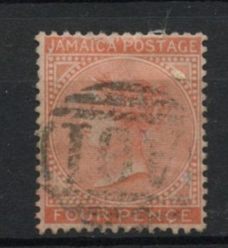 Jamaica 1870 - 83 Sg 11a 4d Orange Qv Wmk Cc A61847 photo