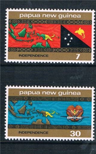 Papua Guinea 1975 Independence Sg 294/5 photo