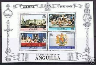 Anguilla 1977 Coronation Miniature Sheet photo