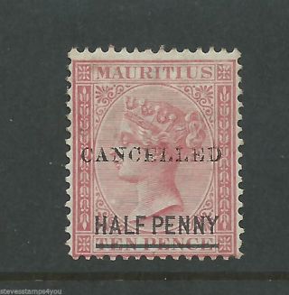 Mauritius - 1872 - Sg79 - Cancelled - Cv £ 35.  00 - Mounted photo