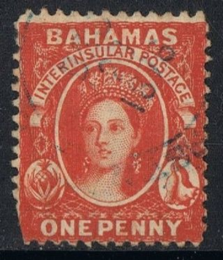 Bahamas Stamp Queen Victoria Sc 11a Brown Lake Perf 12.  5 photo