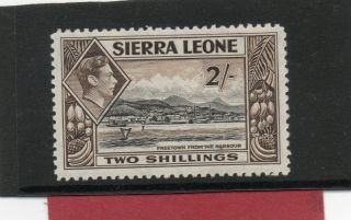 Sierra Leone Gv1 1938 2sh Black&sepia Sg 197 L.  H. . photo