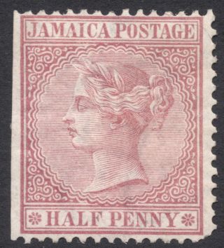 Jamaica,  1/2 P.  1872,  Scott 13a,  Mh photo