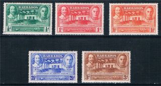 Barbados 1939 Ter.  Of General Assembly Sg 257/61 Mlh photo
