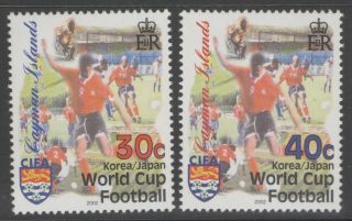 Cayman Islands Sg987/8 2002 Football World Cup photo