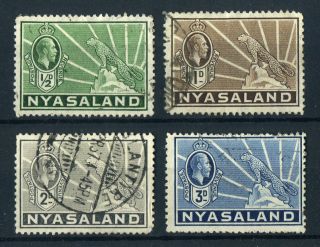 Nyasaland 1934 - 5 Kgv.  Various Values. . photo