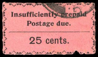 Zanzibar 1930 Postage Due 25c Black/rose Cat £130 ($208).  Sg D23.  Sc J16. photo
