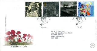 5 October 1999 Soldiers Tale Royal Mail First Day Cover London Sw Dove Shs photo