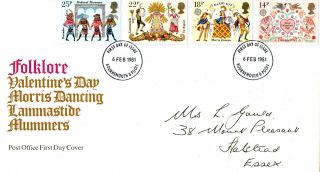 6 February 1981 Folklore Post Office First Day Cover Bournemouth Poole Fdi photo