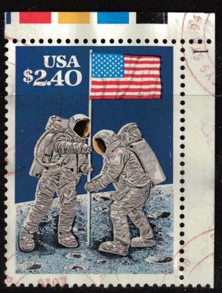 Scott 2419 Priority Mail,  Moon Landing - 20th Anniversary photo