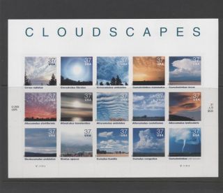 3878 Cloudscapes Scarce Full Sheet (15) ($27) Og X/f photo
