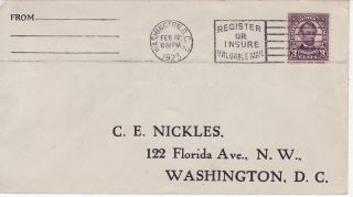 555 - Nc 3c Lincoln (4th Bureau Flat Plate) Dc 2/12/23,  S,  Svcd Nickles (c.  C. ) photo