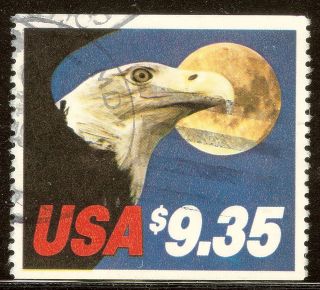 U.  S.  1909 $9.  35 Eagle & Moon F - Vf Ng High Value Priority Bklt Single photo