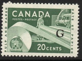 Canada Sgo207a 1962 20c Green photo