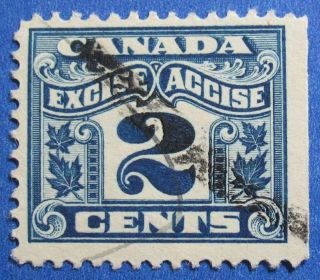 1915 2c Canada Excise Tax Revenue Vd Fx36 B 36 Cs15227 photo