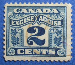 1915 2c Canada Excise Tax Revenue Vd Fx36 B 36 Cs15234 photo