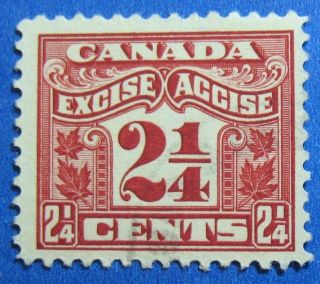 1915 2 1/4c Canada Excise Tax Revenue Vd Fx37 B 37 Cs15235 photo