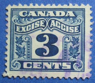 1915 3c Canada Excise Tax Revenue Vd Fx38 B 38 Cs15238 photo