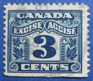 1915 3c Canada Excise Tax Revenue Vd Fx38 B 38 Cs15240 photo
