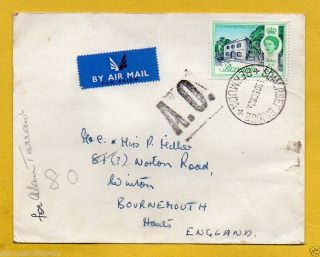 Bermuda 1962 Air Mail To England - A.  O.  (autres Objets) Cachet+somerset Bridge Cds photo