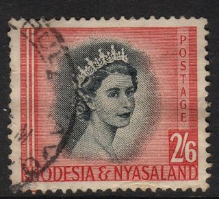 Rhodesia And Nyasaland 1954 2 Shillings 6 D Fine photo
