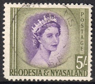 Rhodesia And Nyasaland 1954 5 Shillings Fine photo