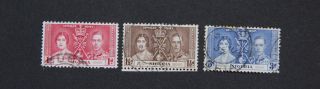 Nigeria 1937 Coronation Of Kgvi And Queen Elizabeth Fu Scott 50 - 2 Sg 46 - 8 photo