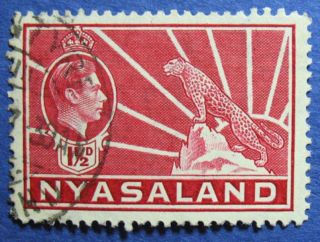 1938 Nyasaland 1 1/2d Scott 56 S.  G.  132  Cs08900 photo