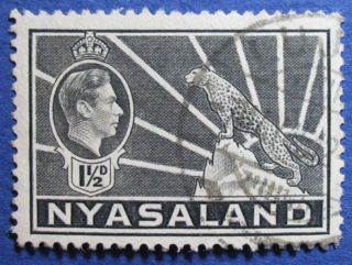 1942 Nyasaland 1 1/2d Scott 56a S.  G.  132a Cs08901 photo