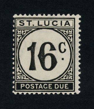 St Lucia J10 Mh Regular Paper - Postage Due photo