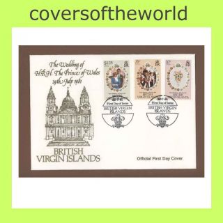 Br Virgin Is.  1981 Royal Wedding First Day Cover photo