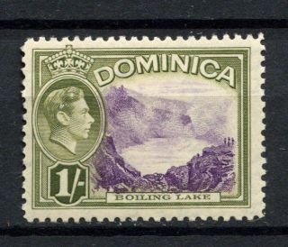 Dominica 1938 - 47 Kgvi Sg 106,  1s Violet And Olive - Green Mh A54020 photo