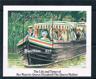 Mauritius 1985 Life & Times Of Queen Mother Sg Ms 703 photo