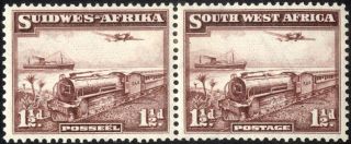 South West Africa - Sg 96 - 1 1/2d.  Purple - Brown - 1937 - Mm/mh photo